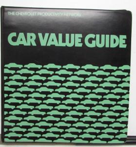 1977 Chevrolet Car Value Guide Camaro Chevelle Concours Corvette Chevette