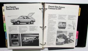 1977 Chevrolet Car Value Guide Camaro Chevelle Concours Corvette Chevette