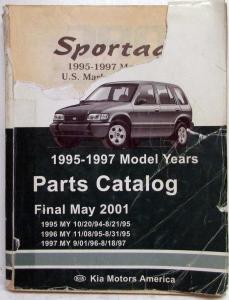 2001 Kia Sportage Parts Book Catalog - Final May - Model Year 1995-1997