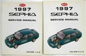 1997 Kia Sephia Service Shop Repair Manual - 2 Volume Set