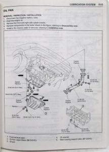 1997 Kia Sephia Service Shop Repair Manual - 2 Volume Set