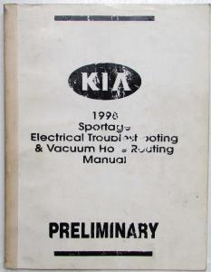 1998 Kia Sportage Electrical Troubleshooting Vacuum Hose Manual - Preliminary