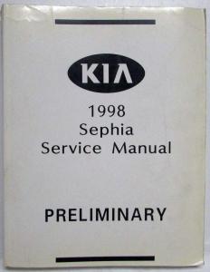 1998 Kia Sephia Service Shop Repair Manual - Preliminary