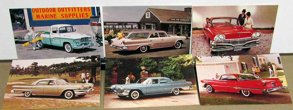 NOS Mopar 1960 Dodge Post Cards Truck Dart Phoenix Pioneer Wagon Polara