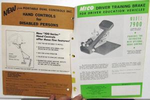 1969 Oldsmobile Dealer Dual Controls Drivers Education Sales Bulletins Flyers