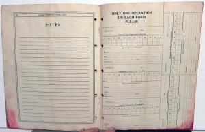 1937 Ford Dealer Suggested Repair Labor Schedule Book Prices Car & Truck Orig
