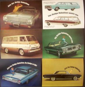 NOS Mopar 1966 Dodge Post Cards Coronet 500 Dart GT Polara Monaco A100