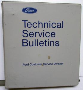 1978 Ford Dealer Technical Service Bulletins W/Binder Number 146-173 Car & Truck