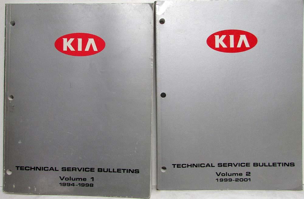 1994-2001 Kia Technical Service Bulletins - 2 Volume Set