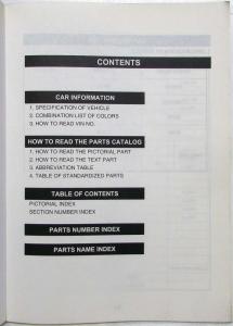 2003 Kia Spectra Parts Book Catalog - Revised July - Model Year 2002-2004