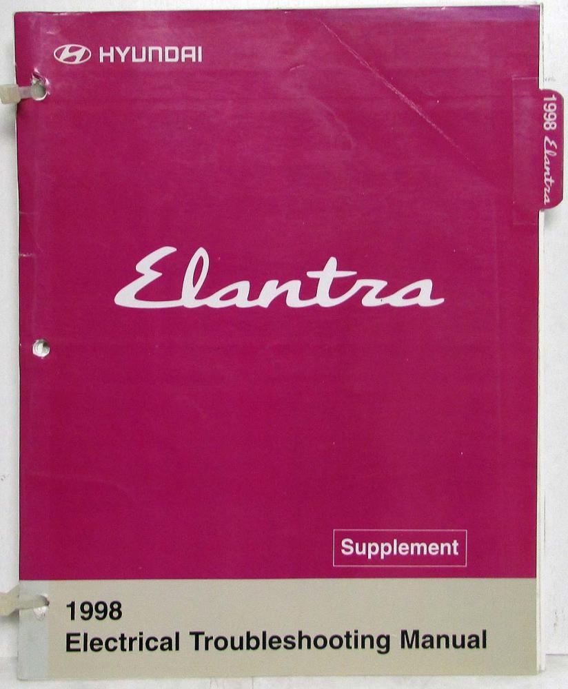 1998 Hyundai Elantra Electrical Troubleshooting Manual Supplement