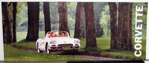 1960 Chevrolet ORIGINAL Corvette Sales Brochure Folder