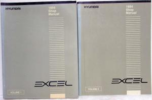 1994 Hyundai Excel Service Shop Repair Manual - 2 Volume Set