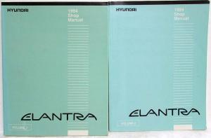 1994 Hyundai Elantra Service Shop Repair Manual - 2 Volume Set