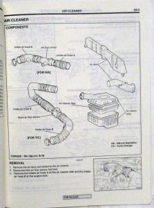 1994 Hyundai Scoupe Service Shop Repair Manual - 2 Volume Set