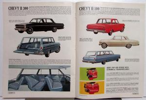 1962 Chevrolet Large Brochure Impala Belair Biscayne Chevy II Nova Corvair Wagon