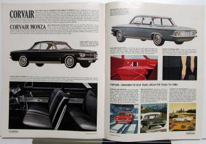 1962 Chevrolet Large Brochure Impala Belair Biscayne Chevy II Nova Corvair Wagon