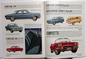 1962 Chevrolet Large Brochure Impala Belair Biscayne Chevy II Nova Corvair Wagon