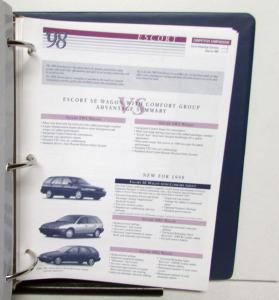 1998 Ford Car Source Book Mustang Escort Contour Taurus Crown Victoria