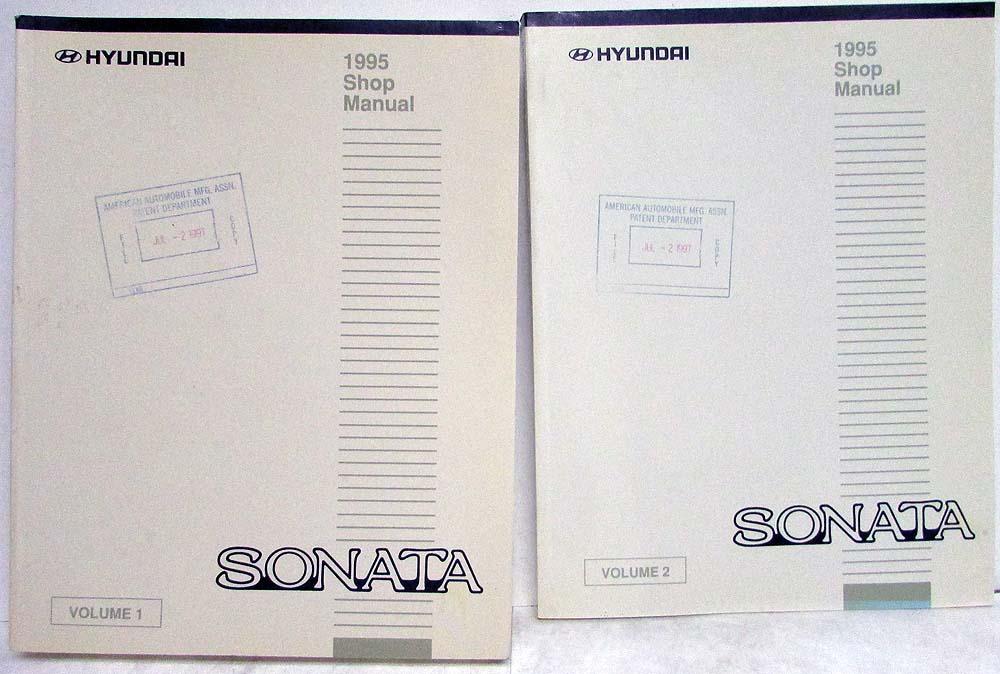 1995 Hyundai Sonata Service Shop Repair Manual - 2 Volume Set