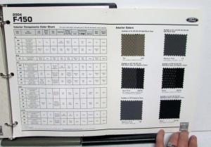 2004 Ford F-150 Color & Upholstery Reference Album Paint Chips Ordering Codes