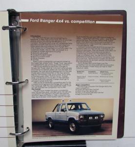 1986 Ford Product Reference Book Car Truck Thunderbird Mustang F-Series Ranger