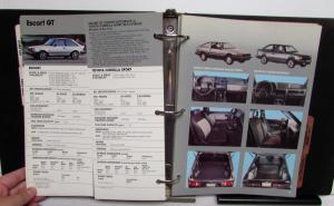 1985 Ford Product Reference Book Escort GT Mustang SVO F-Series T-Bird Bronco