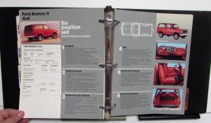 1985 Ford Product Reference Book Escort GT Mustang SVO F-Series T-Bird Bronco
