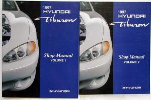 1997 Hyundai Tiburon Service Shop Repair Manual - 2 Volume Set