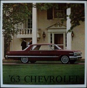 1963 Chevrolet Impala Belair Biscayne Station Wagons Sales Brochure Original
