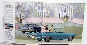 1963 Chevrolet Impala Belair Biscayne Station Wagons Sales Brochure Original