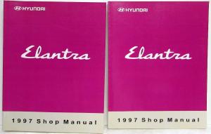 1997 Hyundai Elantra Service Shop Repair Manual - 2 Volume Set