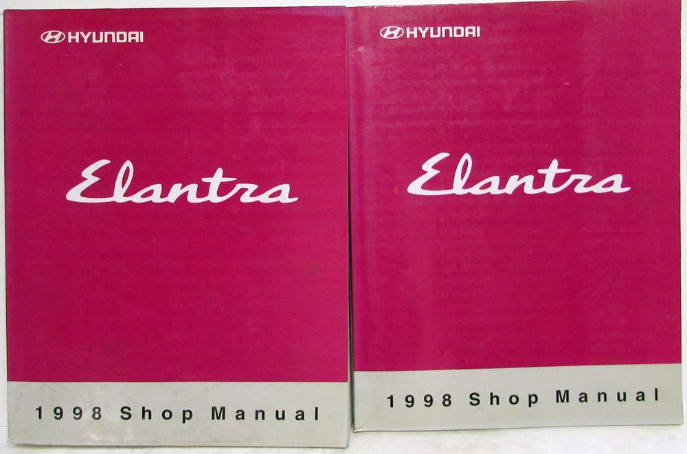 1998 Hyundai Elantra Service Shop Repair Manual - 2 Volume Set