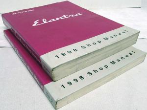 1998 Hyundai Elantra Service Shop Repair Manual - 2 Volume Set