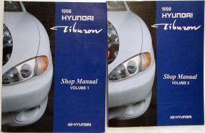 1998 Hyundai Tiburon Service Shop Repair Manual - 2 Volume Set