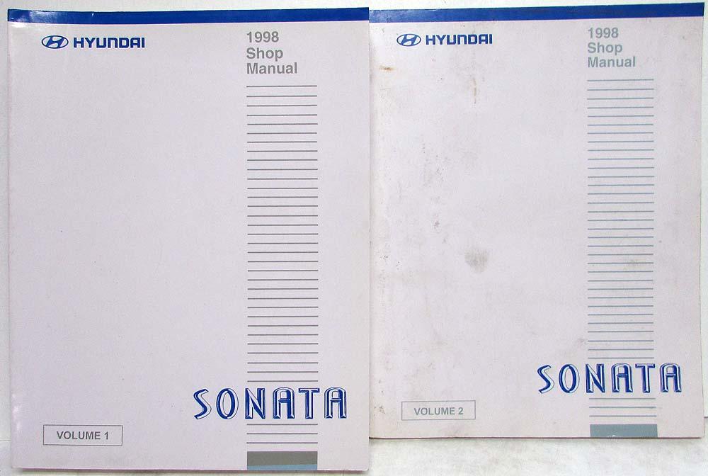 1998 Hyundai Sonata Service Shop Repair Manual - 2 Volume Set