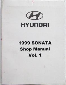 1999 Hyundai Sonata Service Shop Repair Manual - Volume 1 Only