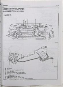 1999 Hyundai Sonata Service Shop Repair Manual - Volume 1 Only