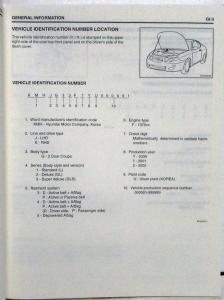 2001 Hyundai Tiburon Service Shop Repair Manual