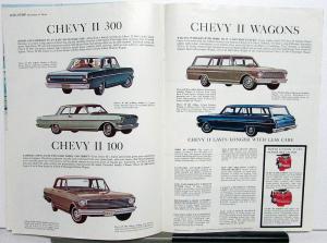 1963 Chevrolet Impala Belair Biscayne Chevy II Corvair Corvette Sales Brochure