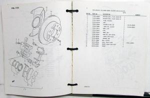 1989 to 1994 Suzuki Swift Dealer Parts Book Catalog Original Dated Jan 1995