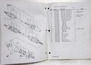 1996 Suzuki Esteem Parts Book Catalog - October - Model Year 1995 1996 1997