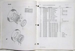 1996 Suzuki Esteem Parts Book Catalog - October - Model Year 1995 1996 1997