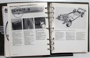 1974 Chevrolet Dealer Data Book Album Camaro Chevelle Corvette Nova Monte Carlo