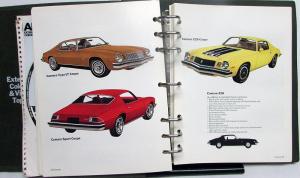 1974 Chevrolet Dealer Data Book Album Camaro Chevelle Corvette Nova Monte Carlo