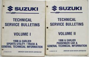 1998 and Earlier Suzuki Technical Service Bulletins - 2 Volume Set