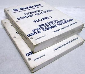 1998 and Earlier Suzuki Technical Service Bulletins - 2 Volume Set