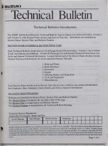 1998 and Earlier Suzuki Technical Service Bulletins - 2 Volume Set