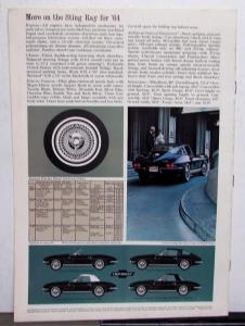 1964 Chevrolet Corvette Sting Ray ORIGINAL Sales Brochure