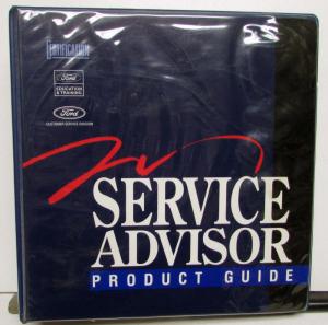 1995 Ford Lincoln Mercury Service Advisor Product Guide Mustang Cougar Mark VIII